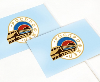 Флажки бумажные с символикой заказчика